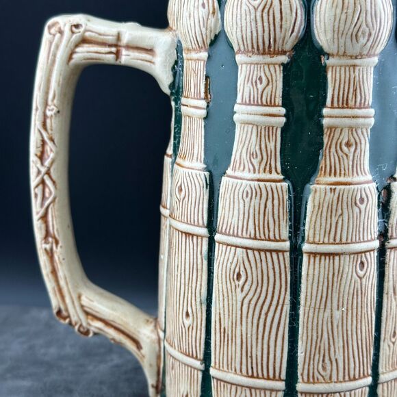 Antique Matthias Girmscheid Beer Stein Bowling Pins Decor 1266 Germany 7" NO LID - Picture 11 of 13